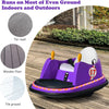 Kids Ride-On Bumper Car with Colorful Flashing Lights and Music-Purple