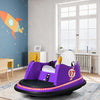 Kids Ride-On Bumper Car with Colorful Flashing Lights and Music-Purple