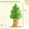 Tree Bookshelf for Kids 5-Tier Children Book Display Rack-Green