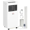 HOMCOM 7000 BTU Air Conditioning Unit, 3-in-1 Portable Air Conditioner, Dehumidifier, Cooling Fan with 2 Speeds, 24H Timer, Remote Control, Digital Display, Window Venting Kit, 26m_