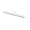 HOMCOM 6.6FT Carbon Steel Sliding Door Kits Barn Hardware Closet Set Antique Style Track System For Single Wooden Door