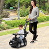 3 in 1 Ride on Push Car Stroller Sliding Walking Car-Black