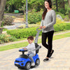 3 in 1 Ride on Push Car Stroller Sliding Walking Car-Blue
