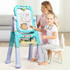 Kid's Double Sided Boards Easel Magnetic Painting Art-Green
