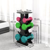 SPORTNOW Hex Dumbbells Set with Dumbbell Rack, Non Slip Hand Weights for Home Gym Strength Training, 2 x 1kg, 2 x 3kg, 2 x 5kg