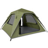 Outsunny Pop Up Tent 3000mm Waterproof Camping Tents with Mesh Windows 3-4 People Green