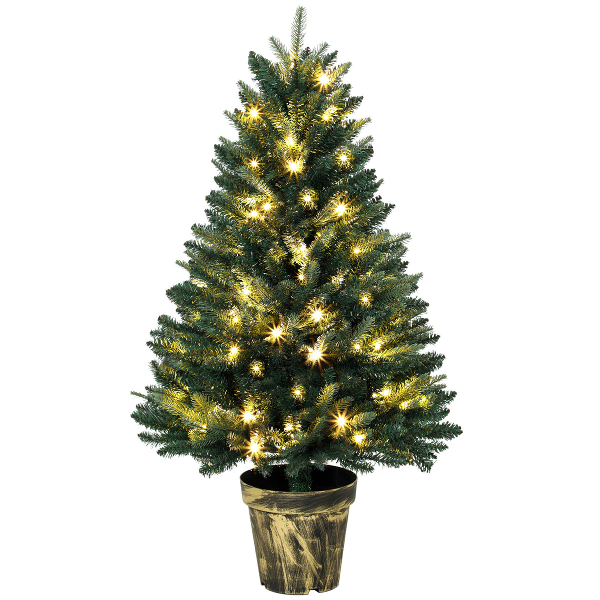 HOMCOM Realistic Xmas Tree in Green
