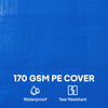 Outsunny Round Pool Cover, 10 ft Waterproof Swimming Pool Cover with Secure Rope, Tightener for Above Ground Pools, Blue