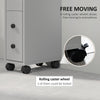 kleankin Slimline Bathroom Storage Cabinet - Grey
