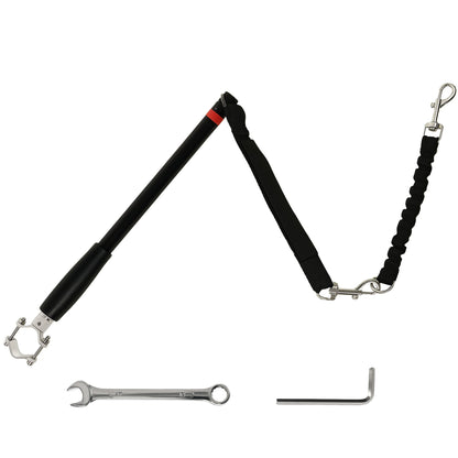 PawHut Dog Lead for Bicycle, Dog Leash for Cycling, Training, Jogging, Black