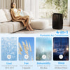 HOMCOM Portable Air Conditioner 14000 BTU, 4-in-1 Air Conditioning Unit, Dehumidifier, Cooling, Fan, Children Lock, 40mÂ²