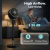 HOMCOM 20 dB Silent Standing Fan for Bedroom, 42
