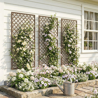 Outsunny Garden Trellis in a Natural Wood Finish