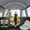 Outsunny 8-Person Camping Tent, Waterproof Family Tent, Tunnel Design, 4 Large Windows, Sleeping Cabins 3000mm Water Column Grey