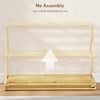 HOMCOM Three-Tier Folding Bamboo Shoe Rack - Natural Finish
