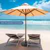 Fillable Round Umbrella Base Stand for Yard Garden Poolside