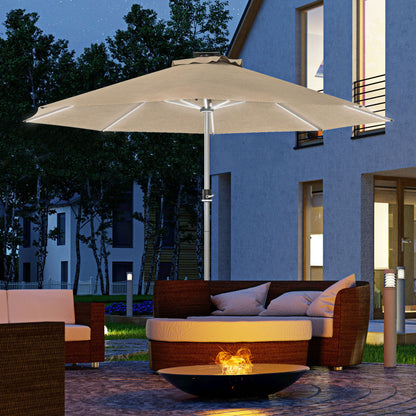 Outsunny 3m Parasol in Khaki