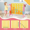 Upgraded 4-to-Score Game Set with Basketball Hoop and Toss Ring for Kids and Adults-Pink