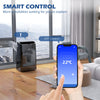 HOMCOM 14000 BTU Mobile Air Conditioner, 35mÂ², Smart Home WiFi, with Dehumidifier, Fan, 24H Timer, Window Kit, Black