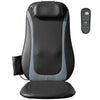 HOMCOM Back Massager with Heat, Deep Tissue Kneading Massage Chair with 3-Level Seat Vibration, Massage Chair Pad for Back Pain