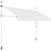 UV-Resistant Waterproof Deck Awning with Manual Crank Handle-Beige