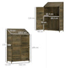 Outsunny 103.5 x 59 cm Wooden Garden Shed - Brown