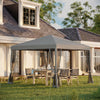 Outsunny 3 x 3 m Pop Up Gazebo, 420D Garden Tent Canopy with Removable Mesh Sidewall Netting, Carry Bag for Garden Patio Outdoor, Light Grey