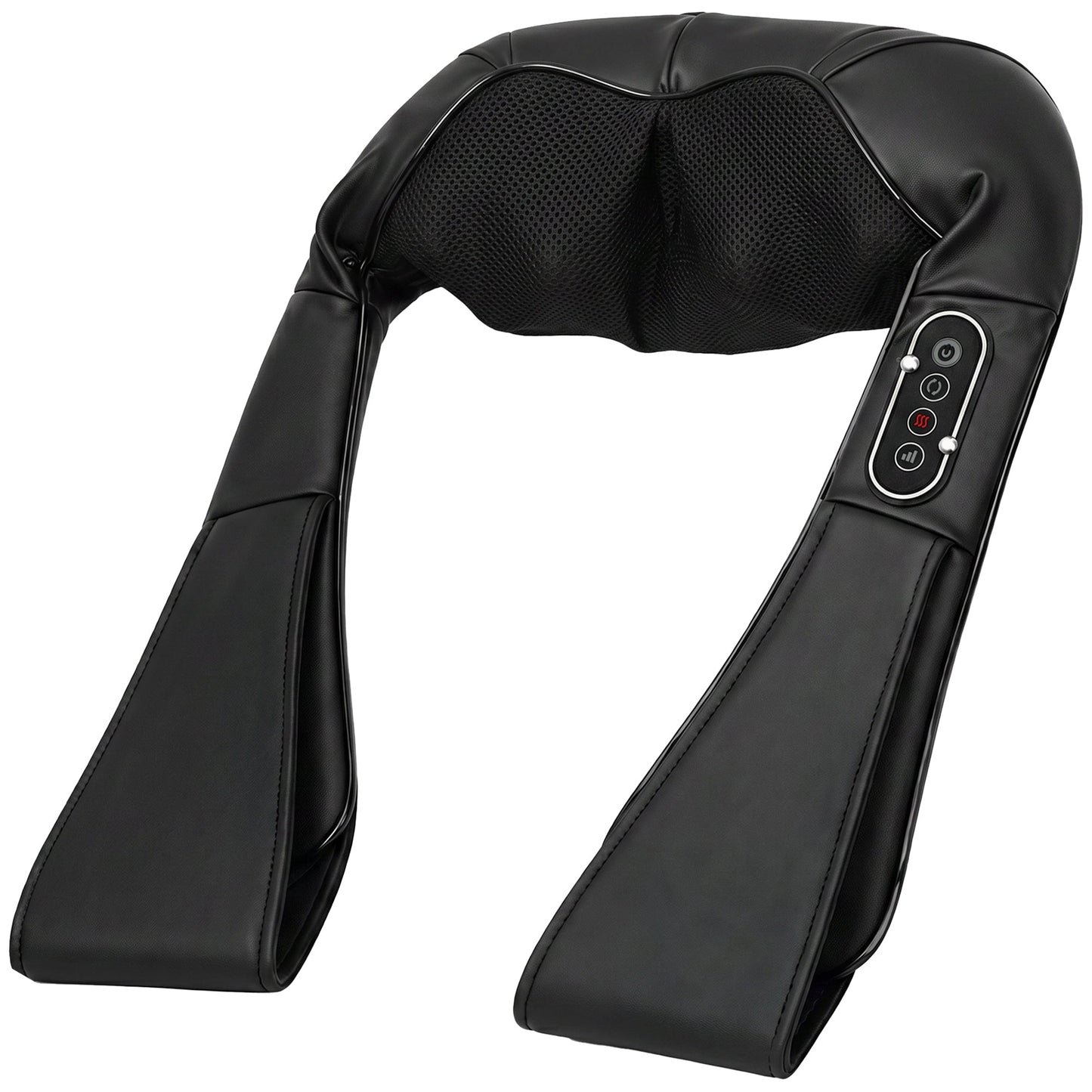 HOMCOM Cordless Neck Massager with Heat, Deep Tissue 4D Shiatsu Neck and Shoulder Massager for Car Home, Gifts for Men Women