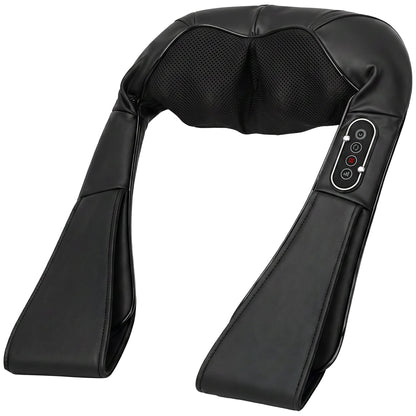 HOMCOM Cordless Neck Massager with Heat, Deep Tissue 4D Shiatsu Neck and Shoulder Massager for Car Home, Gifts for Men Women