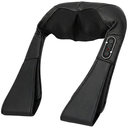 HOMCOM Cordless Neck Massager with Heat, Deep Tissue 4D Shiatsu Neck and Shoulder Massager for Car Home, Gifts for Men Women