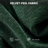 HOMCOM Velvet-Feel Office Chair - Dark Green