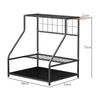 Outsunny Garden Tool Storage Rack, 3-Tier Garden Tool Rack with 11 Hooks for Long-Handled, Broom, Shovel, Rake, Holds 20 Tools