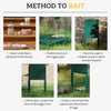 Outsunny Metal Rat Trap with Single Door, for Small Animals, Dark Green