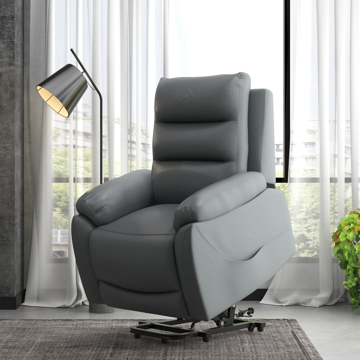 HOMCOM Electric Riser and Recliner in Grey