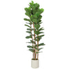 HOMCOM 180cm Artificial Fiddle Leaf Fig Tree - Green