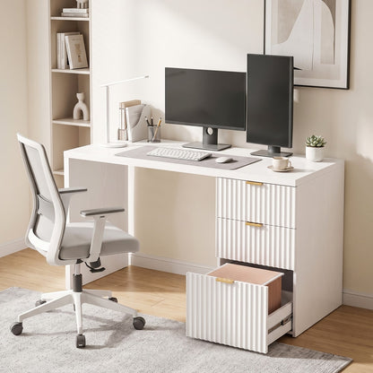 HOMCOM Computer Desk in White