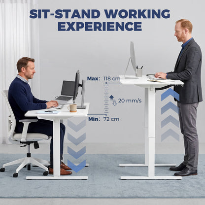 HOMCOM Standing Desk in White