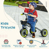 AIYAPLAY Kids Trike, Tricycle, with Adjustable Seat, Basket, Bell, for Ages 2-5 Years - Black