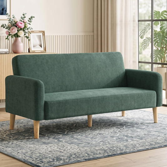 HOMCOM 2 Seater Sofa in Dark Green