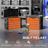 HOMCOM 4 Drawers Large Toolbox - Orange