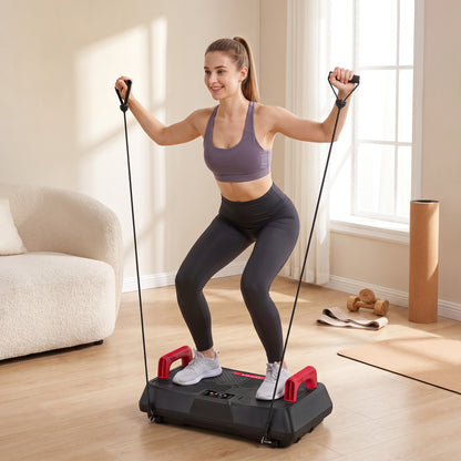 SPORTNOW Vibration Plate Exercise Machine with 99 Speed Levels in Red