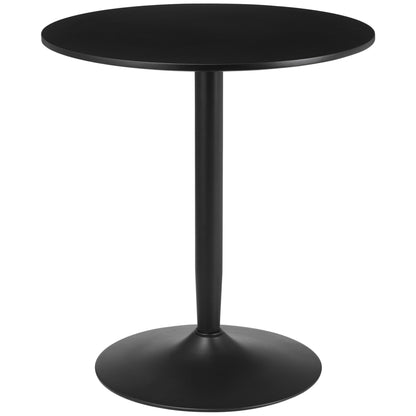 HOMCOM 75H x a70cm Two-Person Minimalistic Dining Table - Black