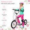 HOMCOM Kids Scooter, Teen Kick Scooter with Rubber Wheels, 16