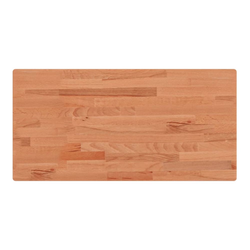 Solid wood beech countertop showing the wood grain and construction