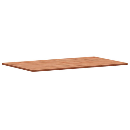 The solid wood beech countertop shown from a side angle