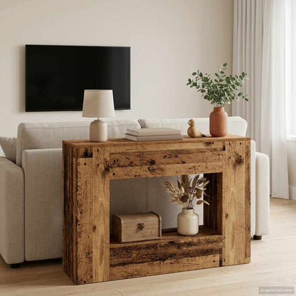 vidaXL 101 x console table in a living room setting with a sofa and lamp
