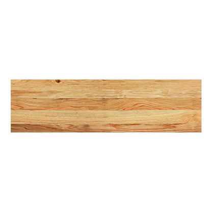 Close-up of the wood grain on a light brown window sill