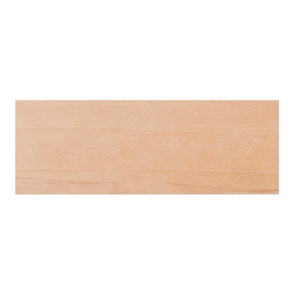 A close-up view of the natural beech wood grain on a stair tread