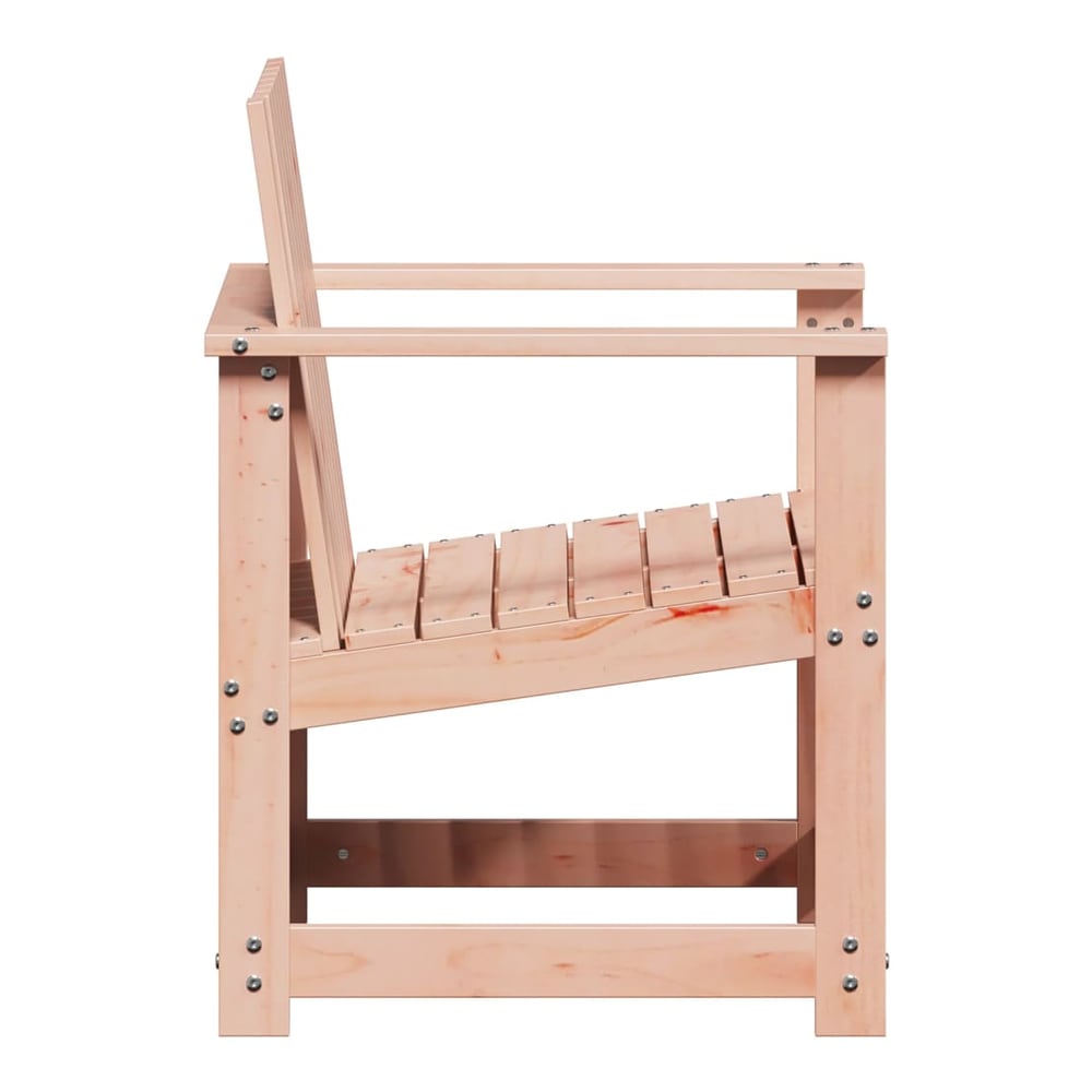 Side profile of the solid wood douglas garden lounge chair