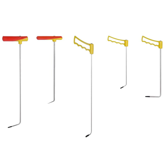 5 Piece Paintless Dent Repair Set Spring Steel with yellow and red handles
